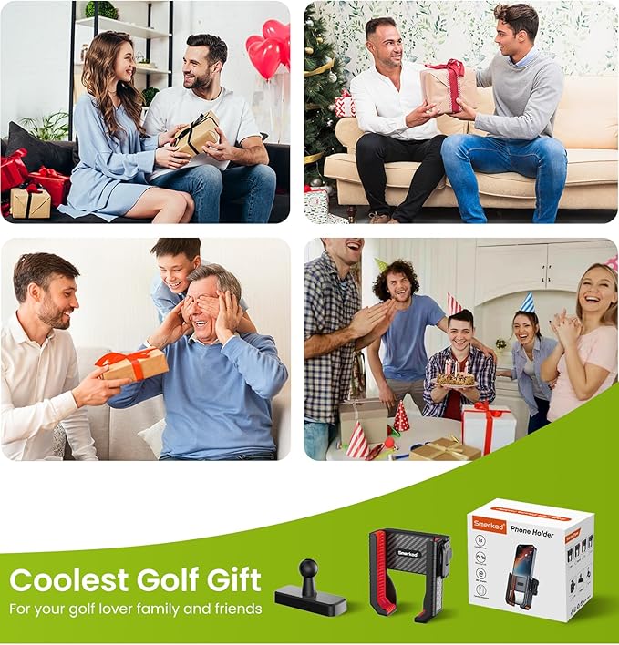 Magnetic Golf Cart Phone Holder Mount- Holds Up to 6 LBS, 3s Phone Clip Install,Phone Caddy for iPhone Galaxy Fits EZGO Club Car Yamaha Icon,Golf Cart Accessories Essentials Gift