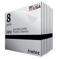 Trotec | Metallic Looking Acrylic Sheet | 12"x12"x1/16, Name Plate | USA Made by TrotecEngravingSupplies