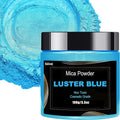 Blue Mica Powder Big Bottle Pigment Powder Multipurpose DIY Arts and Crafts by BIJIZME