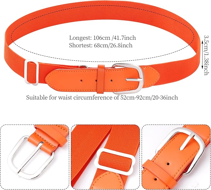 Dxhycc Youth Baseball Socks and Belt Combo Set Softball Baseball Socks and Elastic Waist Belt for Youth Boys Girls