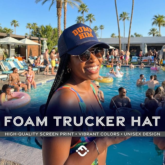 Funky Junque Premium Mesh Snapback Trucker Hat - Stylish Comfort for All - Patriotic, Humor & More