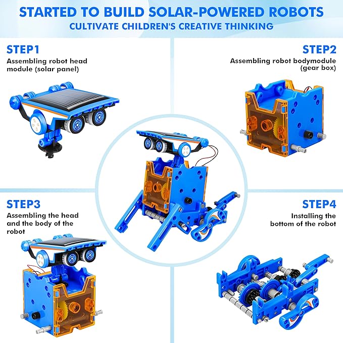 STEM 13-in-1 Education Solar Power Robots Toys - Image 2