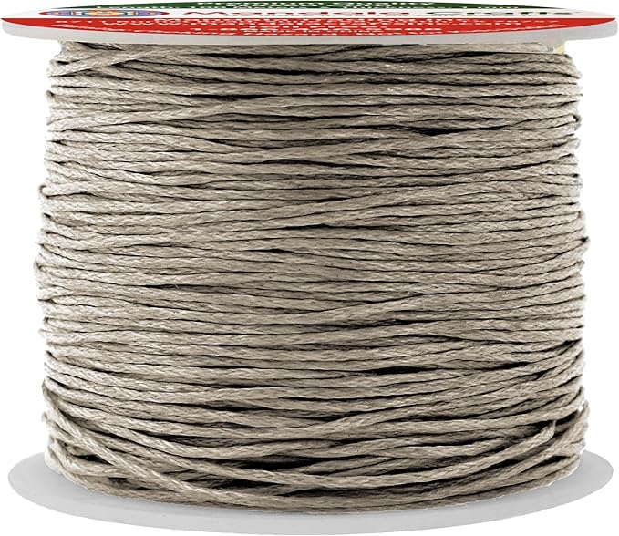 Mandala Crafts 1mm 109 Yards Taupe Cotton Waxed Cord by MandalaCrafts