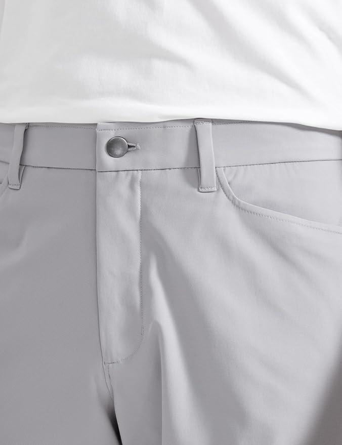 CRZ YOGA All Day Comfy 5-Pocket Golf Pants for Men - 28"/30"/32"/34" Quick Dry Lightweight Casual Work Stretch Trousers
