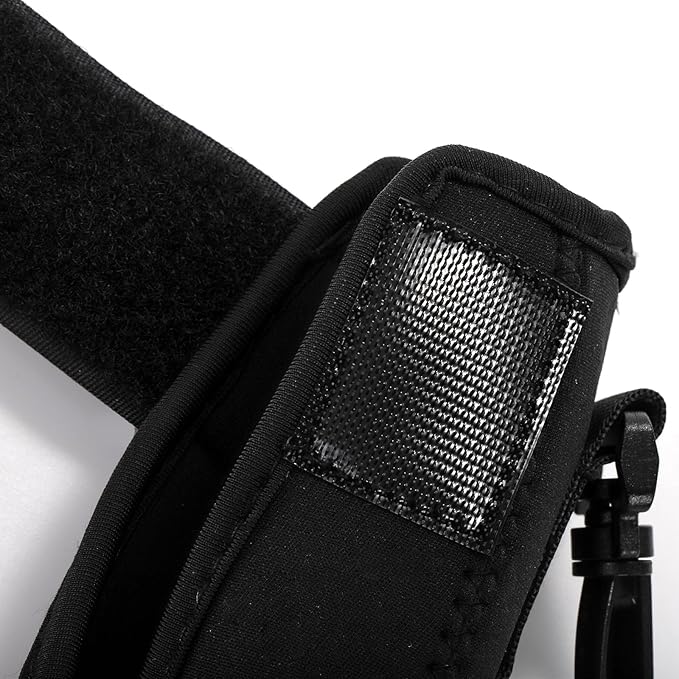Tebery 6 Pcs Baseball Bat Sleeve, Softball Bat Warmer Bat Protector, Lightweight Bat Cover with Hook and Magic Sticker for Sport, Black Baseball Accessories Great for Storing and Protecting