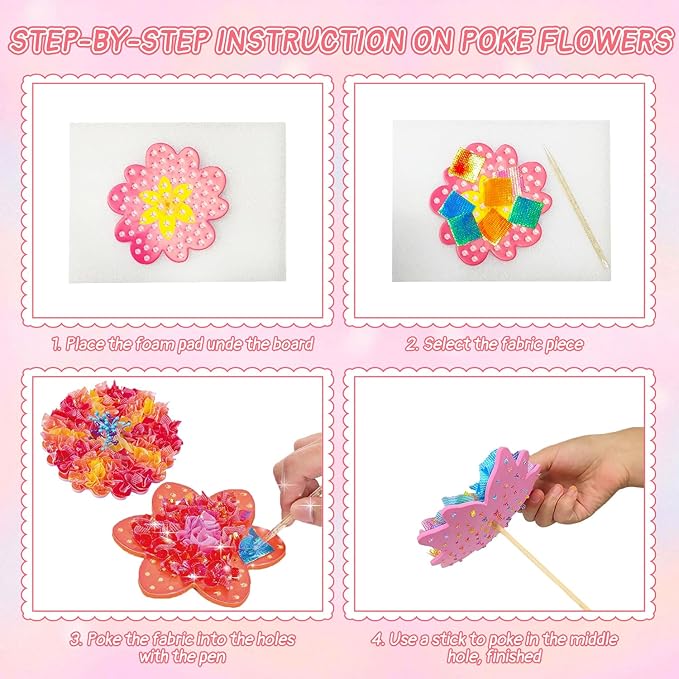 Mostop Crafts for Kids Ages 6-10, DIY Flower Bouquet Craft Kit - Image 3