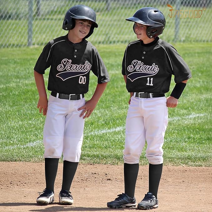 Baseball Socks and Belt for Youth Adult Softball Socks Combo Elastic Waist Belt for Men Kids Boys Girls Women JASGOOD