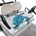 Golf Cart Seat Covers, Universal Golf Cart Seat Towel Blanket with 4 Front Pockets & Nonskid Bottom Fits for Club Car 2 Person Seats Golf Carts