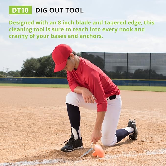 Champion Sports 8" Baseball Dig Out Tool – Durable Field Maintenance Tool for Cleaning & Leveling Baseball/Softball Fields