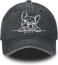 Embroidered Baseball Cap for Women Men Vintage Adjustable Washed Distressed Denim Baseball Hat