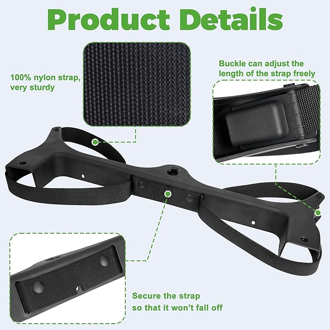 10L0L Golf Bag Attachment for Club Car Precedent 2004+ Gas & Electric Golf Carts 102504001, Golf Bag Holder Bracket Rack Assembly for Golf Cart Rear Seat(Not Include The Side Poles)- Black