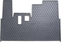 Xtreme MATS Rubber Floor Mat Compatible with Yamaha G19 - G22 Diamond Design Full Coverage Floor Mat Liner for Golf Carts - All Black