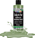 Pouring Masters Agave Green Metallic Pearl Ready to Pour Acrylic Pouring Paint by USArtSupply