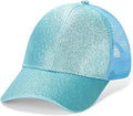 Criss Cross Hat Washed Distressed Baseball Cap Ponytail Hat High Messy Bun Ponycap for Women