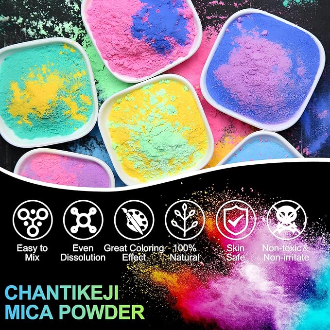 Mica Powder, 7.05OZ（200g）, Epoxy Resin, Candle Making, Bath Bombs - Image 7