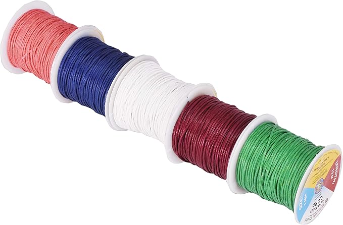 Mandala Crafts 1mm 273 Yards Assorted Cotton Waxed Cord - Image 5