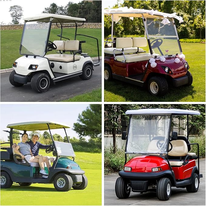 LED Upgrade Golf Cart LED Light Compatible with EZGO TXT 1996-2013 Gas & Electric Carts 12V Street Legal Lights Kit with LED Head Light Tail Lights Turn Signals Brake Lights