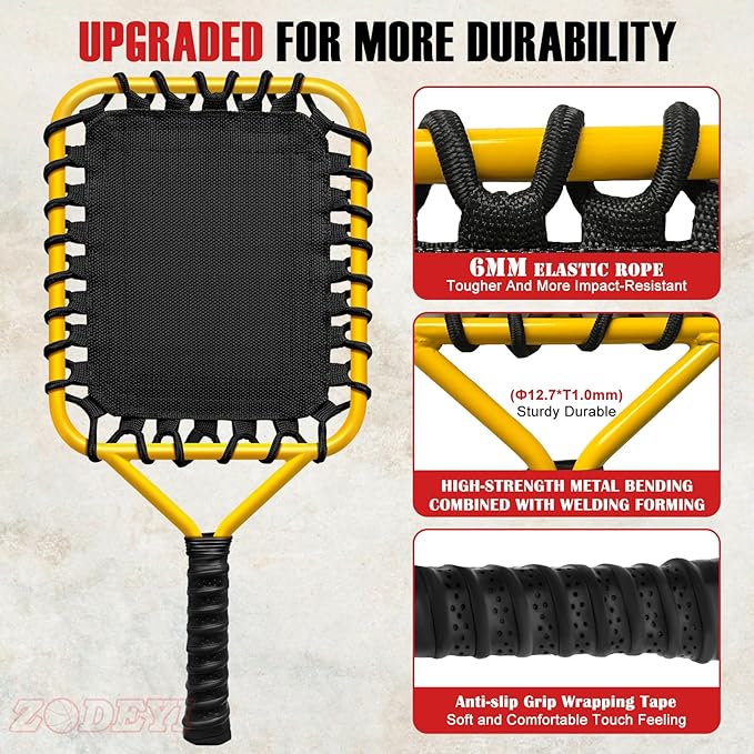 Baseball Racket for Fly Balls, Grounders, and Line Drives - Softball/Baseball Fungo Bat for Coaches and Parents to Help with Auxiliary Training - Attach a Racket Bag and Winding Tape