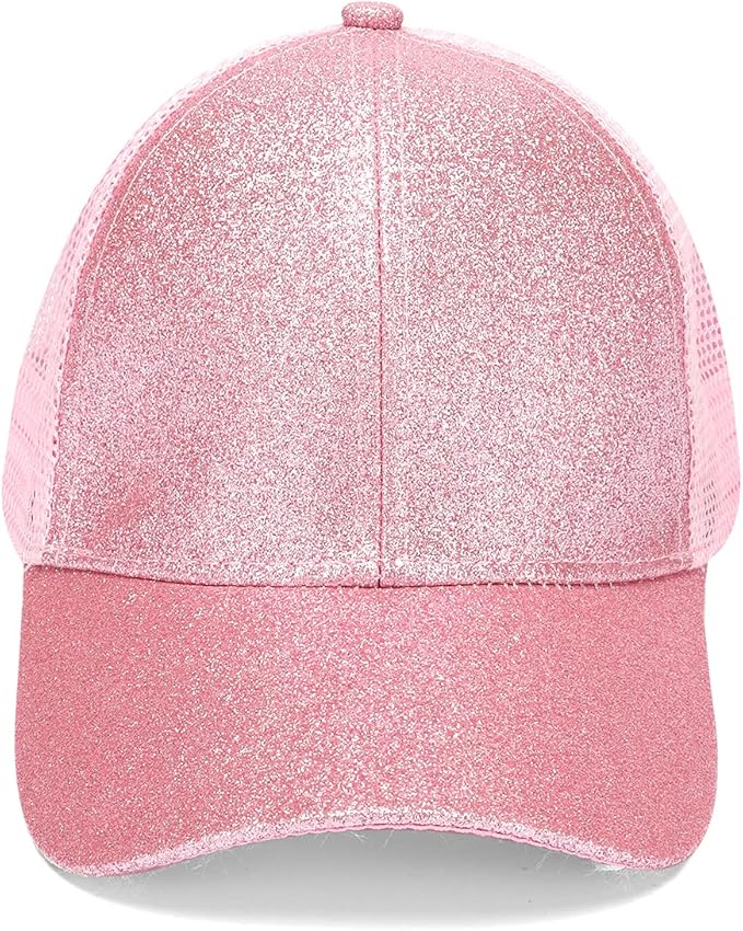 Criss Cross Hat Washed Distressed Baseball Cap Ponytail Hat High Messy Bun Ponycap for Women