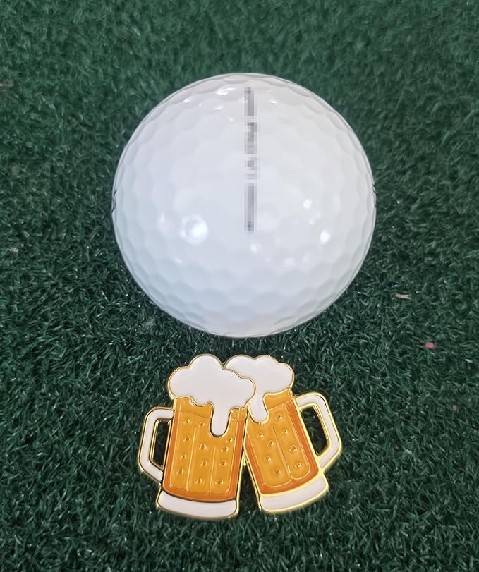 Food & Drink Golf Ball Markers with Hat Clip – Funny Magnetic Golf Accessories & Unique Gifts for Golf Lovers