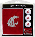 Team Golf NCAA Gift Set Embroidered Golf Towel, 3 Golf Balls, and 14 Golf Tees 2-3/4" Regulation, Tri-Fold Towel 16" x 22" & 100% Cotton