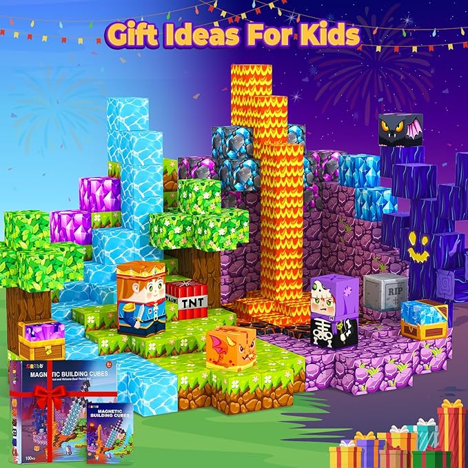 Magnetic Blocks, Kids Magnetic Building Cubes Toys - Image 6
