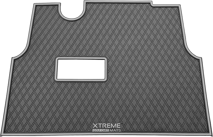 Xtreme MATS Premium Golf Cart Mats Compatible with ICON Epic Models - Custom Fit, Durable Protection, Rubber Floor Liner Protects Factory Flooring (All Black)