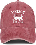 50th Birthday Gifts for Men Women 1976 Hats Vintage 1976 Baseball Cap for 50 Year Old Birthday Gifts for Fathers Mothers Day