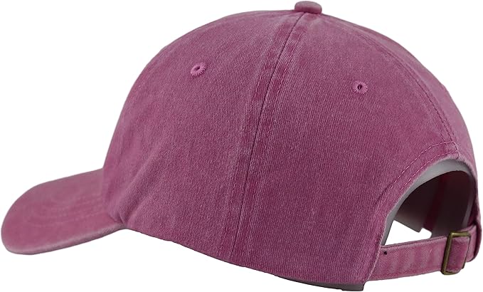 HHNLB Beach Hair Don’t Care Hat, Washed Cotton Adjustable Embroidered Baseball Cap
