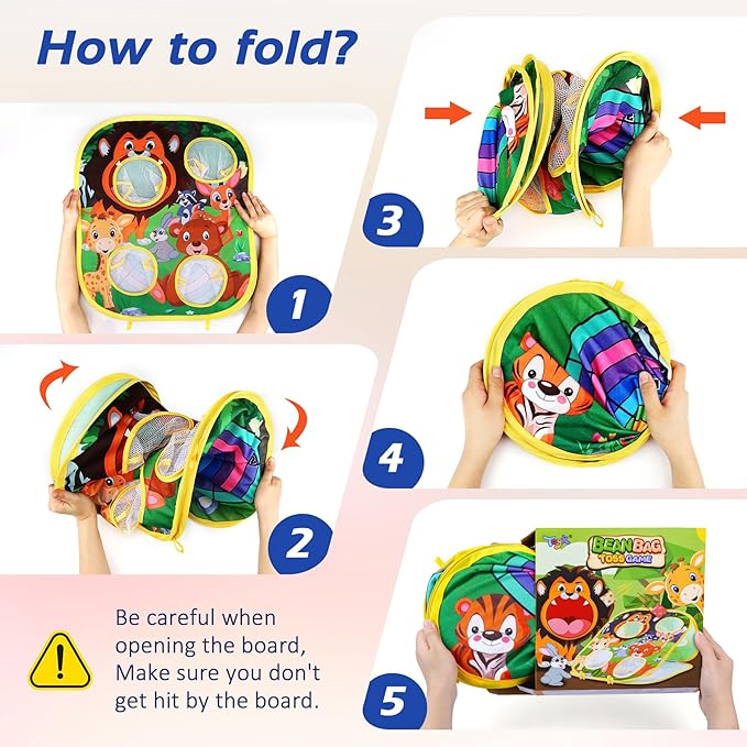 Animal Bean Bag Toss Game Toy Outdoor Toss Game, Family Party Party Supplies - Image 5