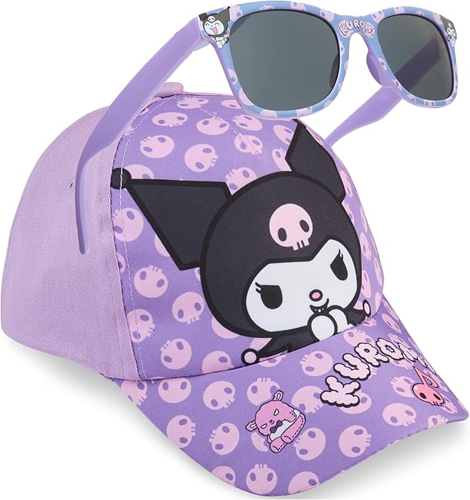 Hello Kitty | Disney Stitch | Care Bears Baseball Cap & Sunglasses for Girls UV400 Sun Protection Gifts for Girls