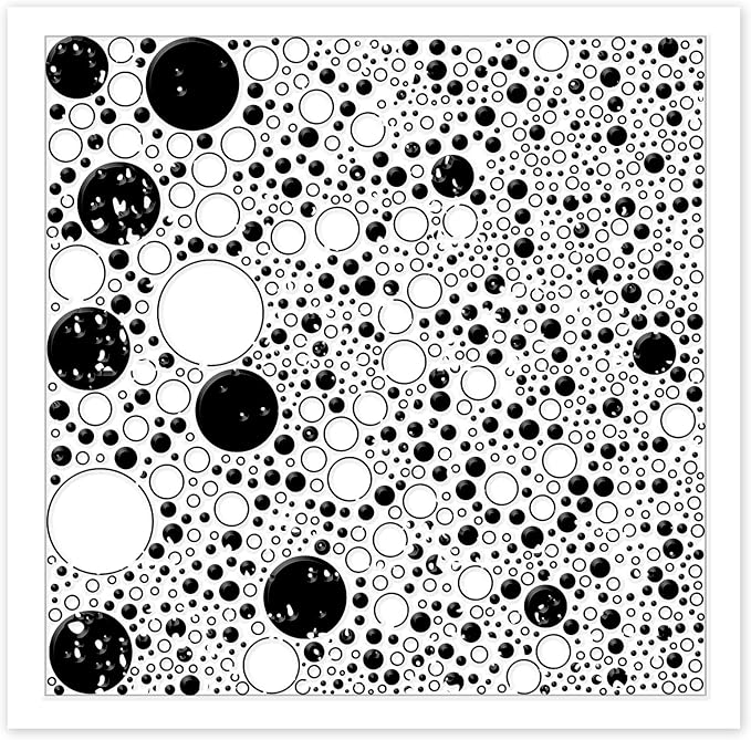 CHGCRAFT Retro Polka Dots Polymer Clay Texture Sheets Bubble Geometric Silicone - Image 8