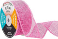 Mandala Crafts Pink Burlap Ribbon 1.5 Inches Wide Jute Ribbons by MandalaCrafts