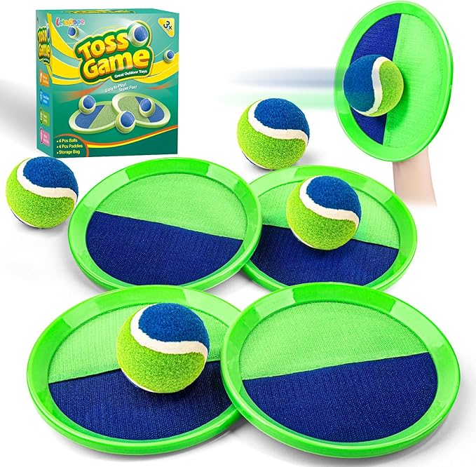 Toss and Catch Ball Set, Pool Beach Outdoor Toys Games by Letapapa