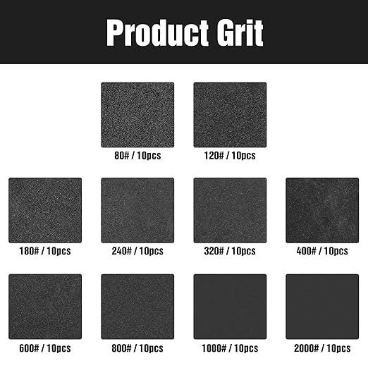 100 Pcs 5 inch Wet Dry Sanding Discs Grit 80 120 180 240 320 400 600 800 1000 - Image 3