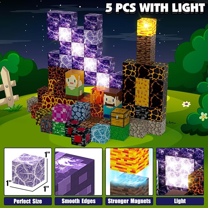 Magnetic Blocks Building Toys Set, Magnetic Building Blocks STEM Construction - Image 3