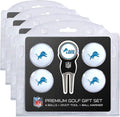 Team Golf NFL Regulation Size Golf Balls (4 Count) & Divot Tool with Removable Double-Sided Magnetic Marker