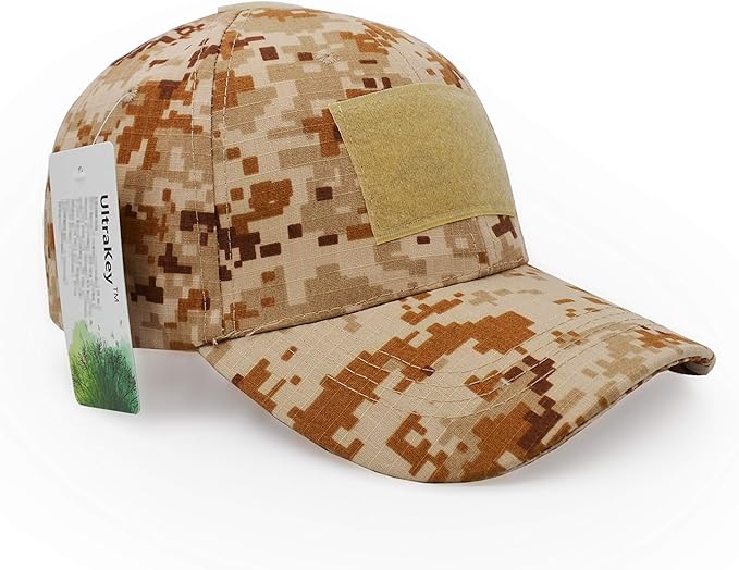 UltraKey Military Tactical Operator Cap, Outdoor Army Hat Hunting Camouflage Baseball Cap
