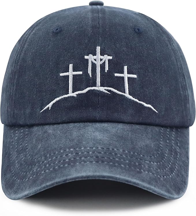 Crosses GiftsHat for Women Men, Adjustable Embroidered Religious Baseball Cap