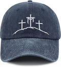 Crosses GiftsHat for Women Men, Adjustable Embroidered Religious Baseball Cap