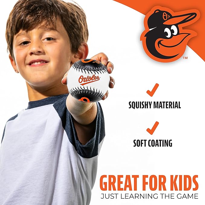 Franklin Sports MLB Team Soft Baseballs - Team Logo - Fan Shop Toy Baseball for Kids - Decoration for Desks and Office