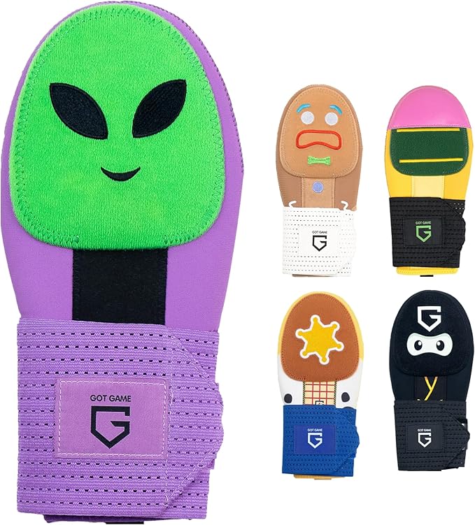 Got Game Baseball Sliding Mitt - Youth and Adult Sizes - Drippy Drip Accessory Gingerbread Man, Ice Cream, Alien, Ninja, Pencil, Cowboy