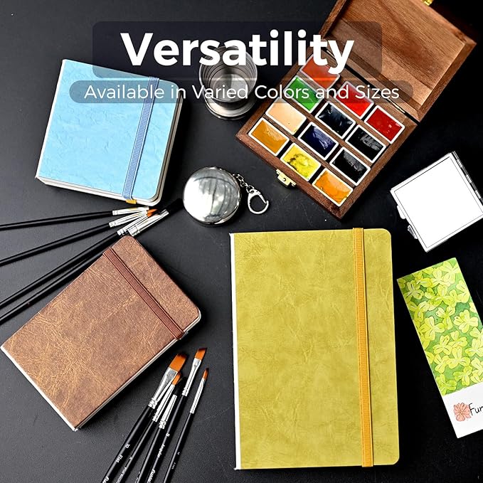 Funto Watercolor Journal, 2 Packs, 44 Pages Each, Cold-Pressed 100% Cotton - Image 4