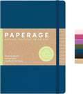 PAPERAGE Recycled Lined Journal Notebook, 160 Pages, Medium 5.6 in x 8 in by PAPERAGE