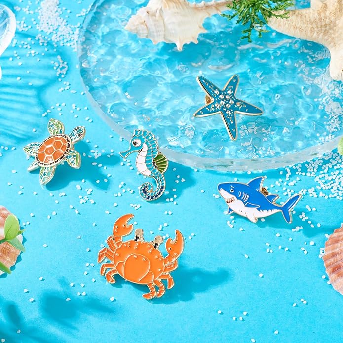 Mixed Enamel Pins for Backpacks, Beadthoven Cute Enamel Brooch Pins Set - Image 5