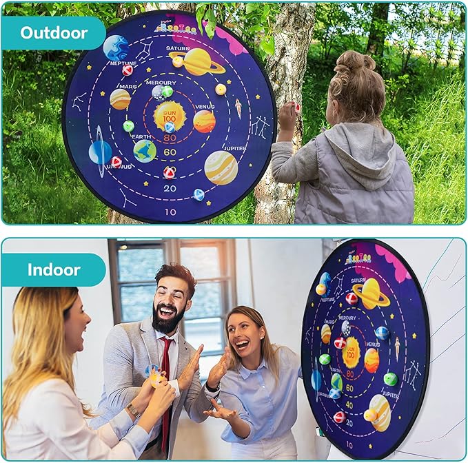 BooTaa 29" Large Dart Board for Kids, Kids Dart Board - Image 3