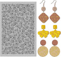 Arbuya Ginkgo Leaves Polymer Clay Texture Mat -Autumn Leaves Texture Sheet by Arbuya
