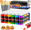 Caliart Acrylic Paint Set with 12 Brushes, 36 Colors Art Craft Paints Gifts by Caliart
