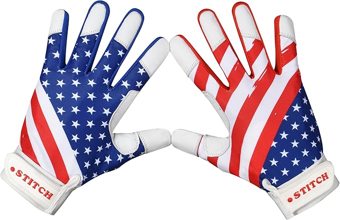 USA Flag Baseball Batting Gloves & Softball Glove American Flag Batting Gloves Youth Kids Baseball Batting Glove Youth Men Adult & Unisex