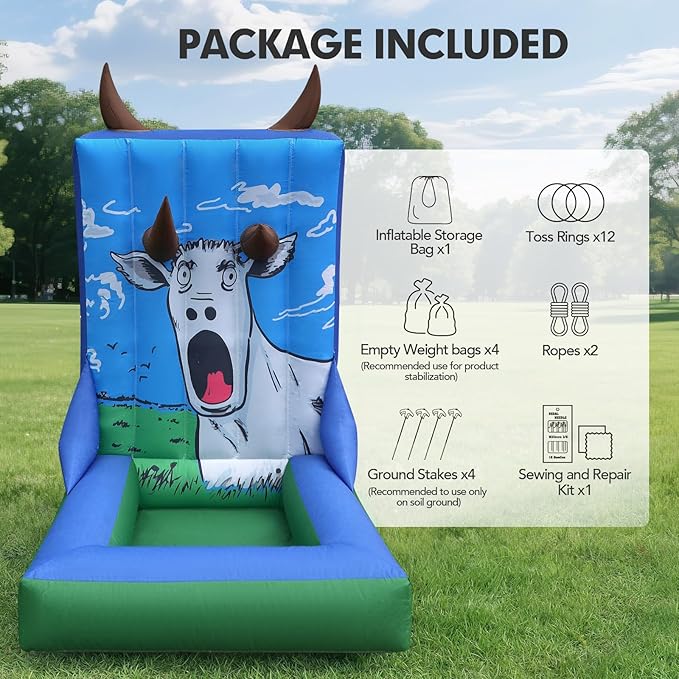 Inflatable Carnival Game with Built-in Blower, Portable Fun Toss Game - Image 7